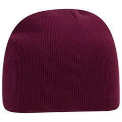 OTTO 82-1010 8’’ Classic Knit Beanie - Maroon - Maroon / 7 3/8’’ - 7 5/8’’
