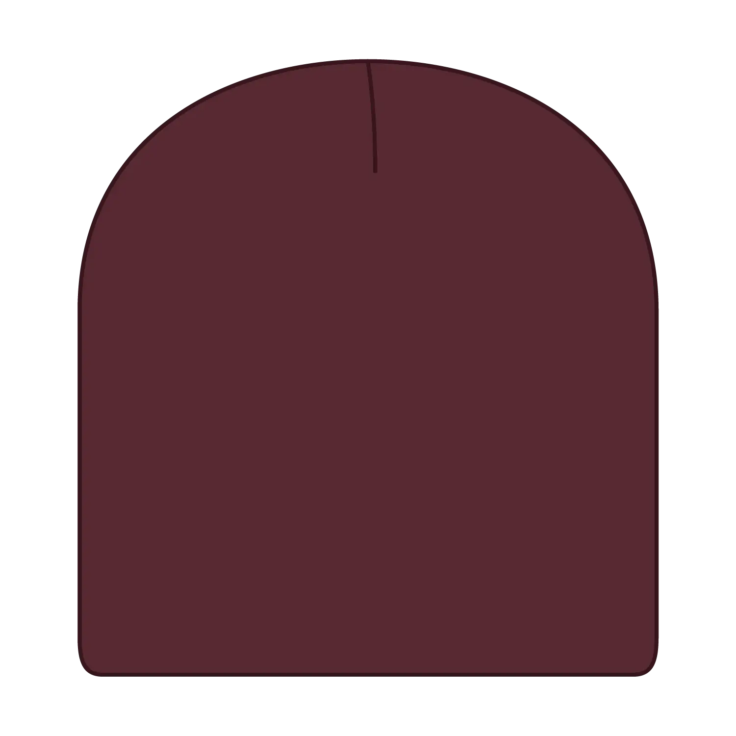 OTTO 82-1010 8’’ Classic Knit Beanie - Maroon - Maroon / 7 3/8’’ - 7 5/8’’