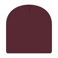 OTTO 82-1010 8’’ Classic Knit Beanie - Maroon - Maroon / 7 3/8’’ - 7 5/8’’