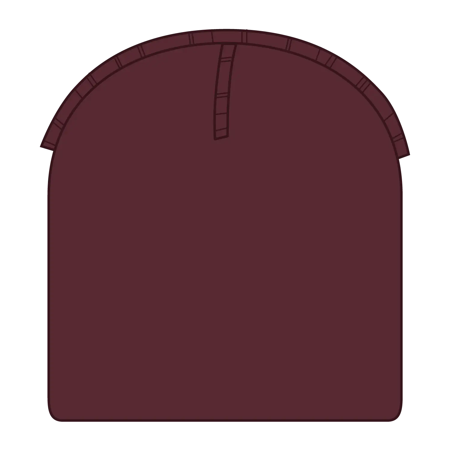 OTTO 82-1010 8’’ Classic Knit Beanie - Maroon - Maroon / 7 3/8’’ - 7 5/8’’