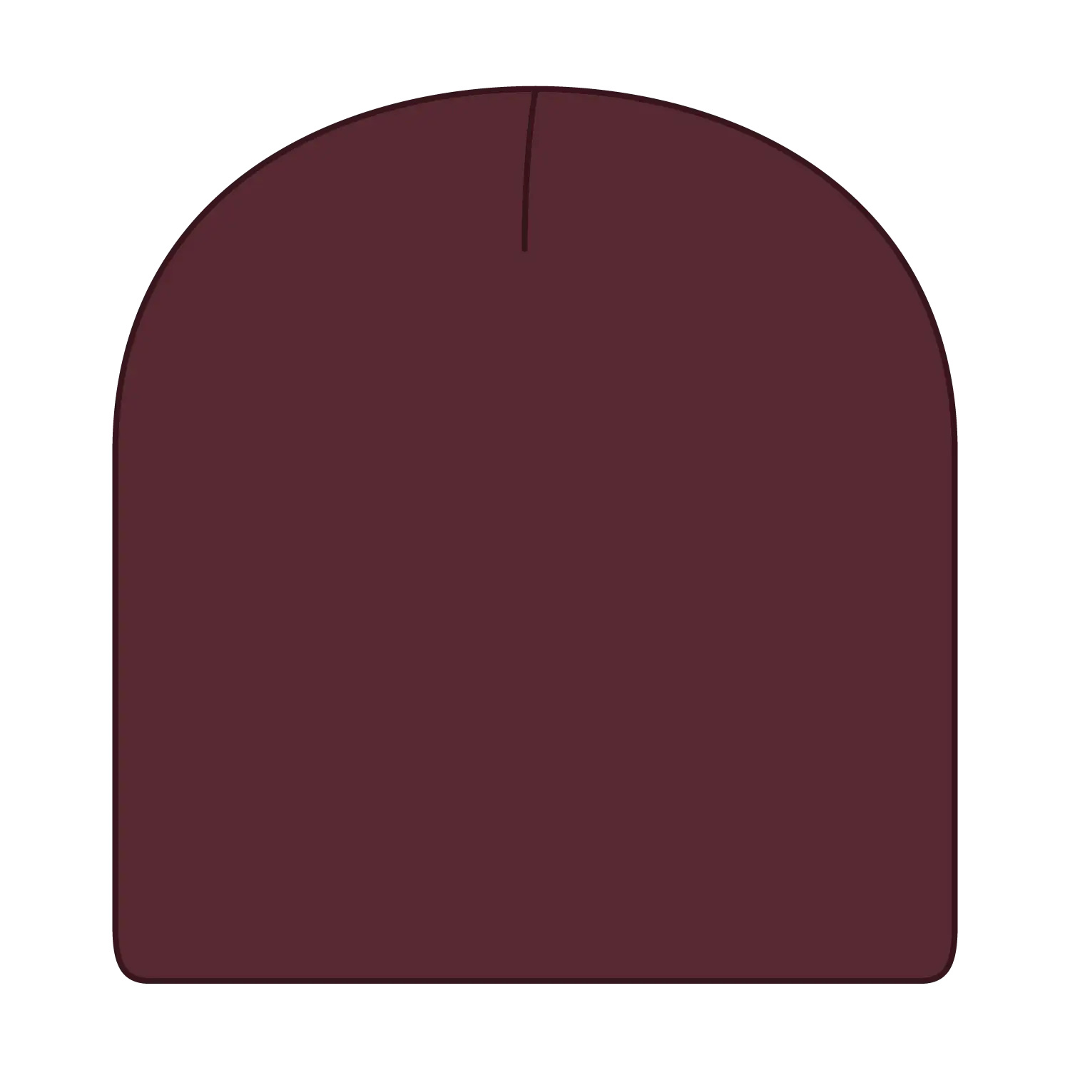 OTTO 82-1010 8’’ Classic Knit Beanie - Maroon - Maroon / 7 3/8’’ - 7 5/8’’