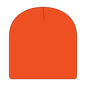 OTTO 82-1010 8’’ Classic Knit Beanie - N. Orange - N. Orange / 7 3/8’’ - 7 5/8’’
