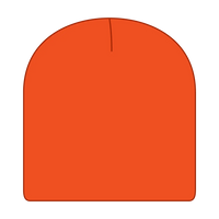 OTTO 82-1010 8’’ Classic Knit Beanie - N. Orange - N. Orange / 7 3/8’’ - 7 5/8’’