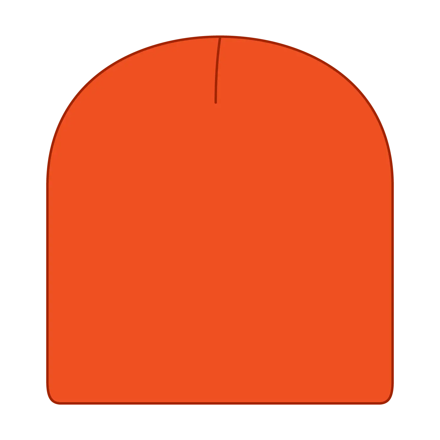 OTTO 82-1010 8’’ Classic Knit Beanie - N. Orange - N. Orange / 7 3/8’’ - 7 5/8’’