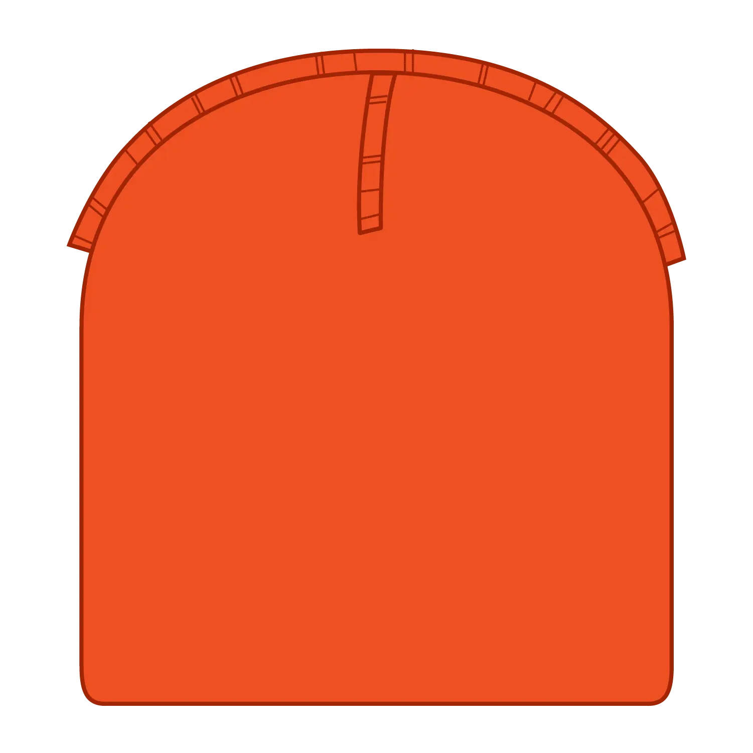 OTTO 82-1010 8’’ Classic Knit Beanie - N. Orange - N. Orange / 7 3/8’’ - 7 5/8’’