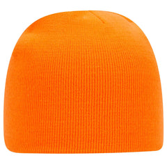 OTTO 82-1010 8’’ Classic Knit Beanie - N. Orange - N. Orange / 7 3/8’’ - 7 5/8’’
