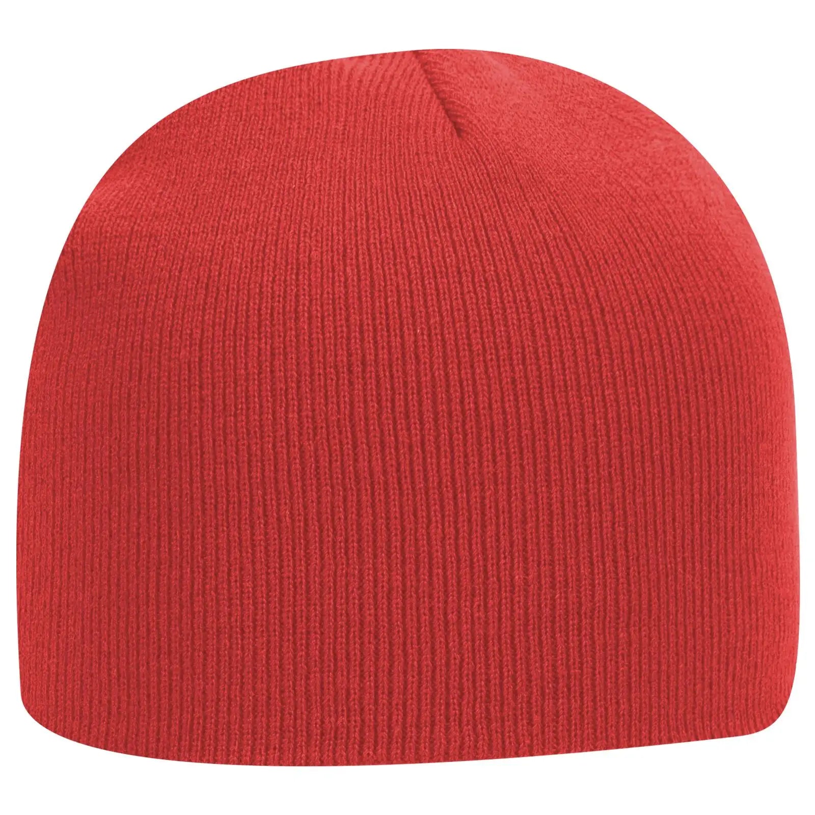 OTTO 82-1010 8’’ Classic Knit Beanie - Red - Red / 7 3/8’’ - 7 5/8’’