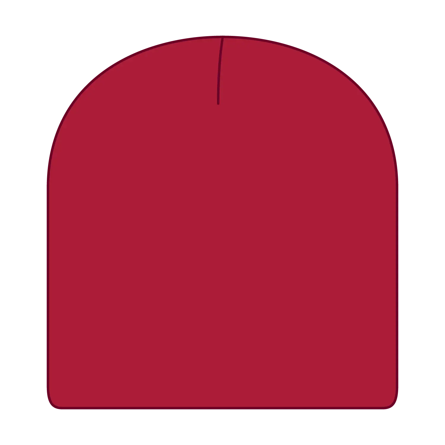 OTTO 82-1010 8’’ Classic Knit Beanie - Red - Red / 7 3/8’’ - 7 5/8’’