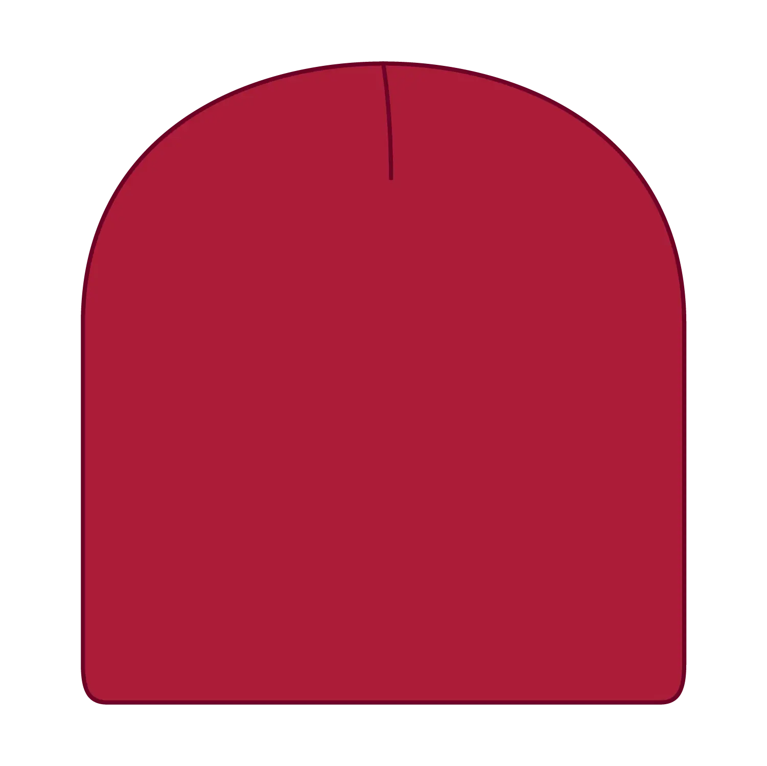 OTTO 82-1010 8’’ Classic Knit Beanie - Red - Red / 7 3/8’’ - 7 5/8’’
