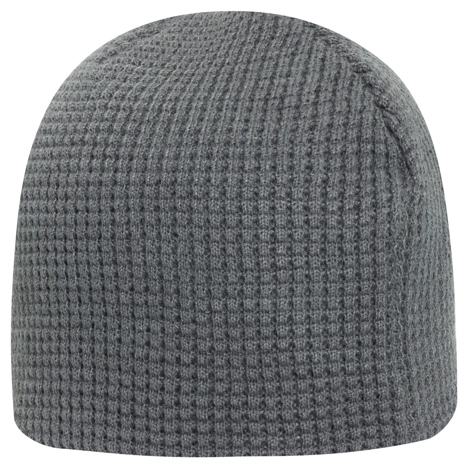 OTTO 82-1068 8’’ Waffle Rib Knit Beanie - Char. Gray - Char. Gray / 7 3/8’’ - 7 5/8’’