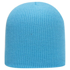 OTTO 82-1173 9 1/2’’ Premium Rib Knit Beanie - Aqua - Aqua / 6 1/2’’ - 7 5/8’’