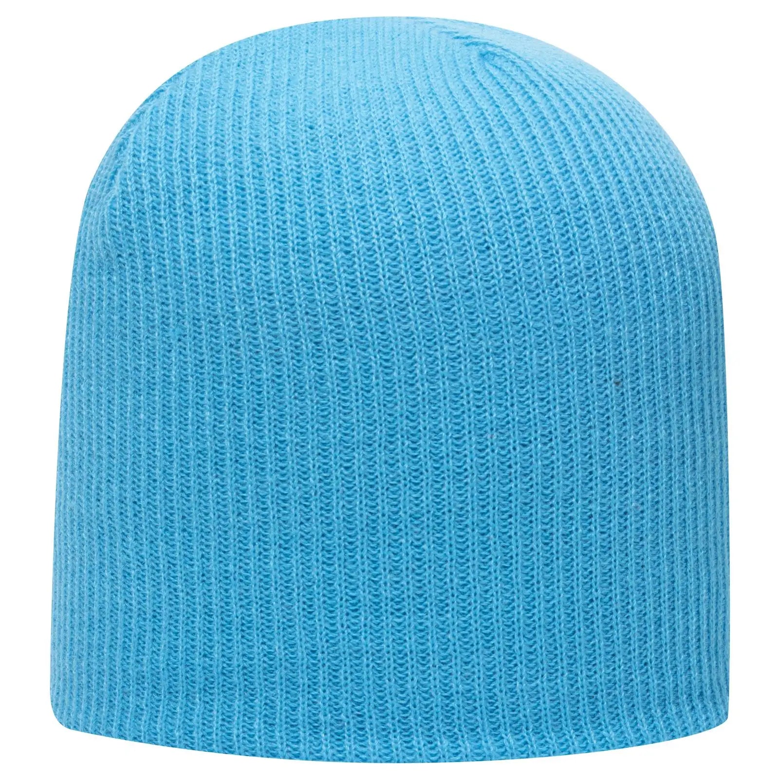 OTTO 82-1173 9 1/2’’ Premium Rib Knit Beanie - Aqua - Aqua / 6 1/2’’ - 7 5/8’’