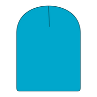 OTTO 82-1173 9 1/2’’ Premium Rib Knit Beanie - Aqua - Aqua / 6 1/2’’ - 7 5/8’’