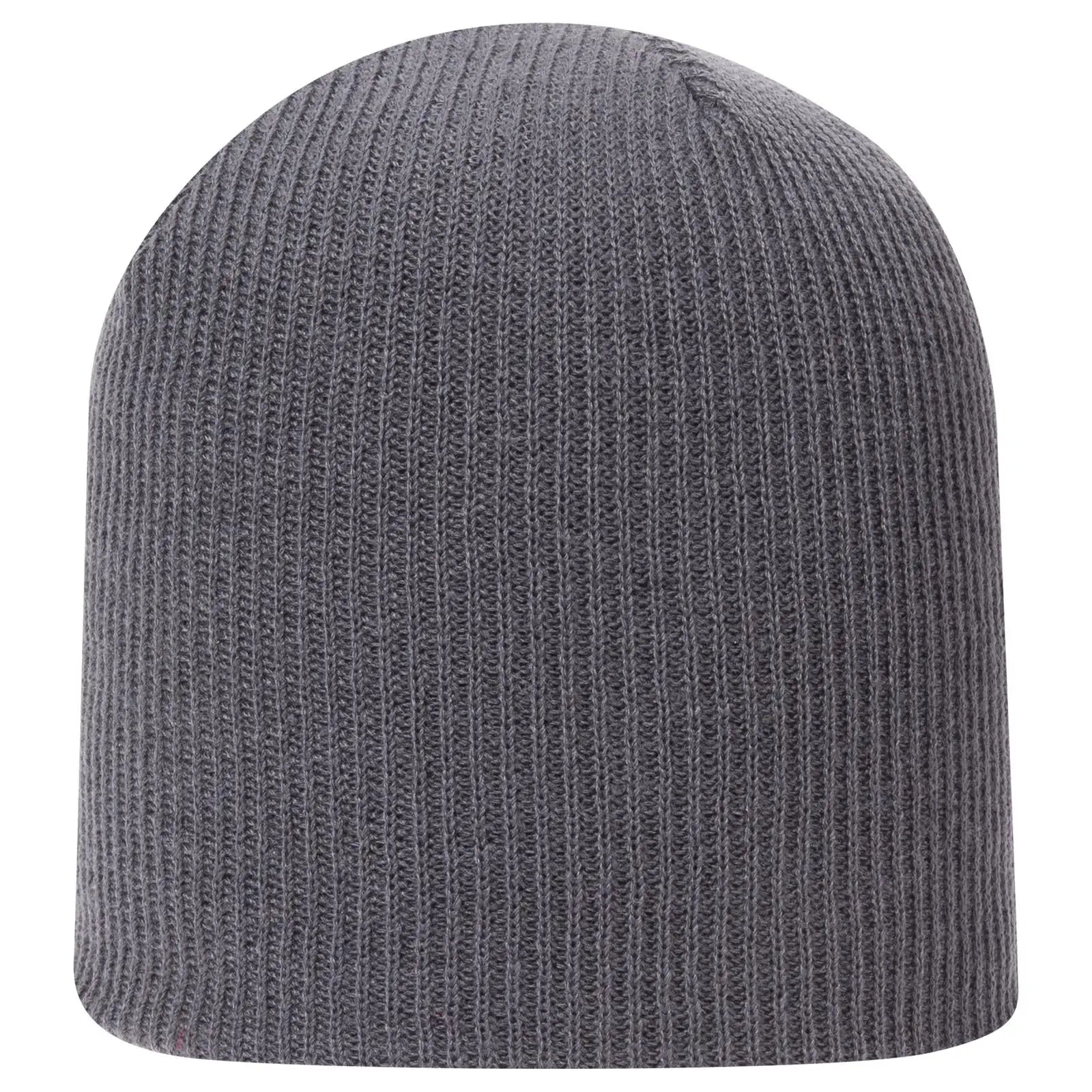 OTTO 82-1173 9 1/2’’ Premium Rib Knit Beanie - Char. Gray - Char. Gray / 6 1/2’’ - 7 5/8’’