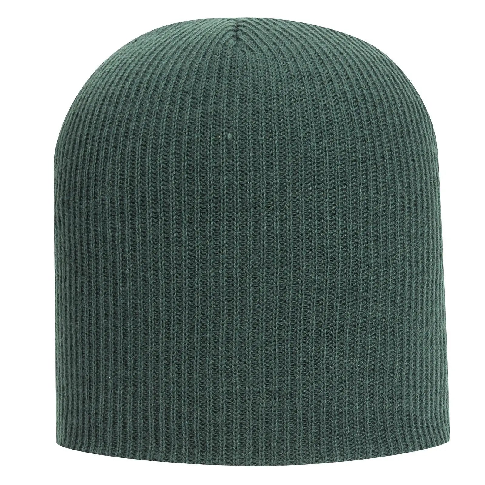 OTTO 82-1173 9 1/2’’ Premium Rib Knit Beanie - Dk. Green - Dk. Green / 6 1/2’’ - 7 5/8’’