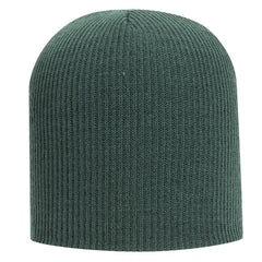 OTTO 82-1173 9 1/2’’ Premium Rib Knit Beanie - Dk. Green - Dk. Green / 6 1/2’’ - 7 5/8’’