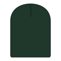 OTTO 82-1173 9 1/2’’ Premium Rib Knit Beanie - Dk. Green - Dk. Green / 6 1/2’’ - 7 5/8’’