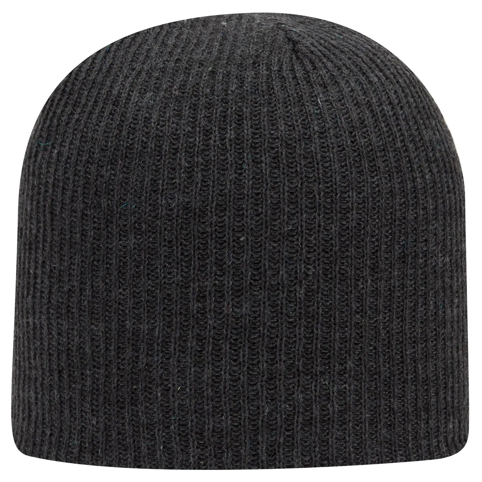 OTTO 82-1173 9 1/2’’ Premium Rib Knit Beanie - Heath. Black - Heath. Black / 6 1/2’’ - 7 5/8’’