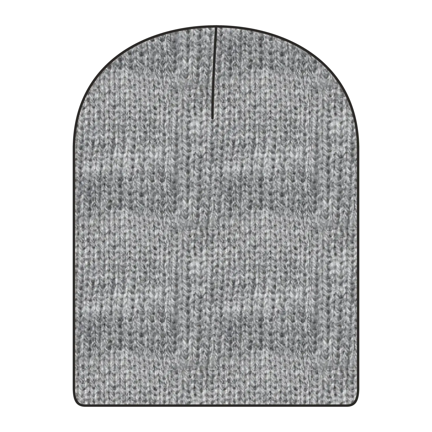 OTTO 82-1173 9 1/2’’ Premium Rib Knit Beanie - Heath. Black - Heath. Black / 6 1/2’’ - 7 5/8’’
