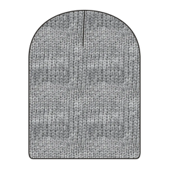 OTTO 82-1173 9 1/2’’ Premium Rib Knit Beanie - Heath. Black - Heath. Black / 6 1/2’’ - 7 5/8’’