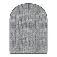 OTTO 82-1173 9 1/2’’ Premium Rib Knit Beanie - Heath. Black - Heath. Black / 6 1/2’’ - 7 5/8’’
