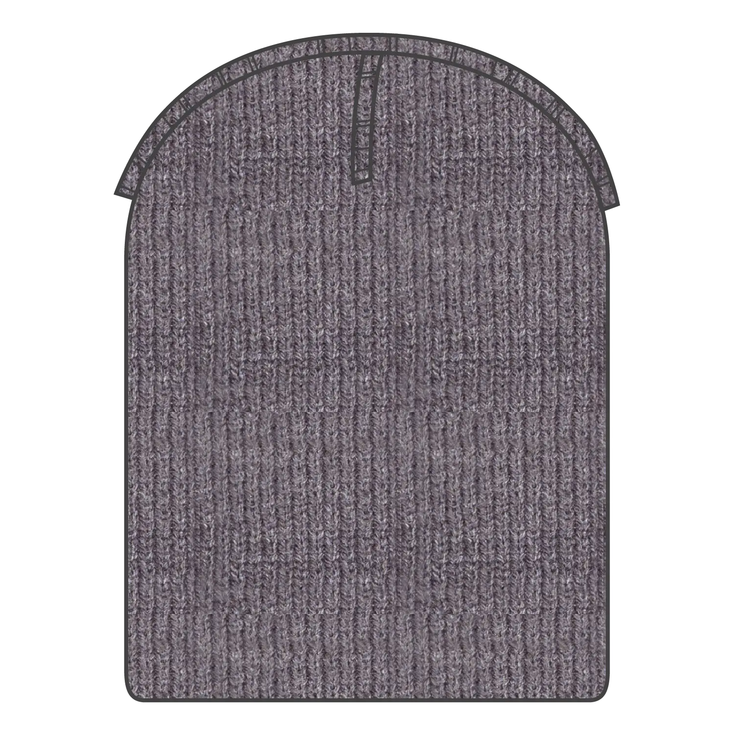 OTTO 82-1173 9 1/2’’ Premium Rib Knit Beanie - Heath. Gray - Heath. Gray / 6 1/2’’ - 7 5/8’’