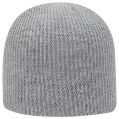 OTTO 82-1173 9 1/2’’ Premium Rib Knit Beanie - Heath. Gray - Heath. Gray / 6 1/2’’ - 7 5/8’’