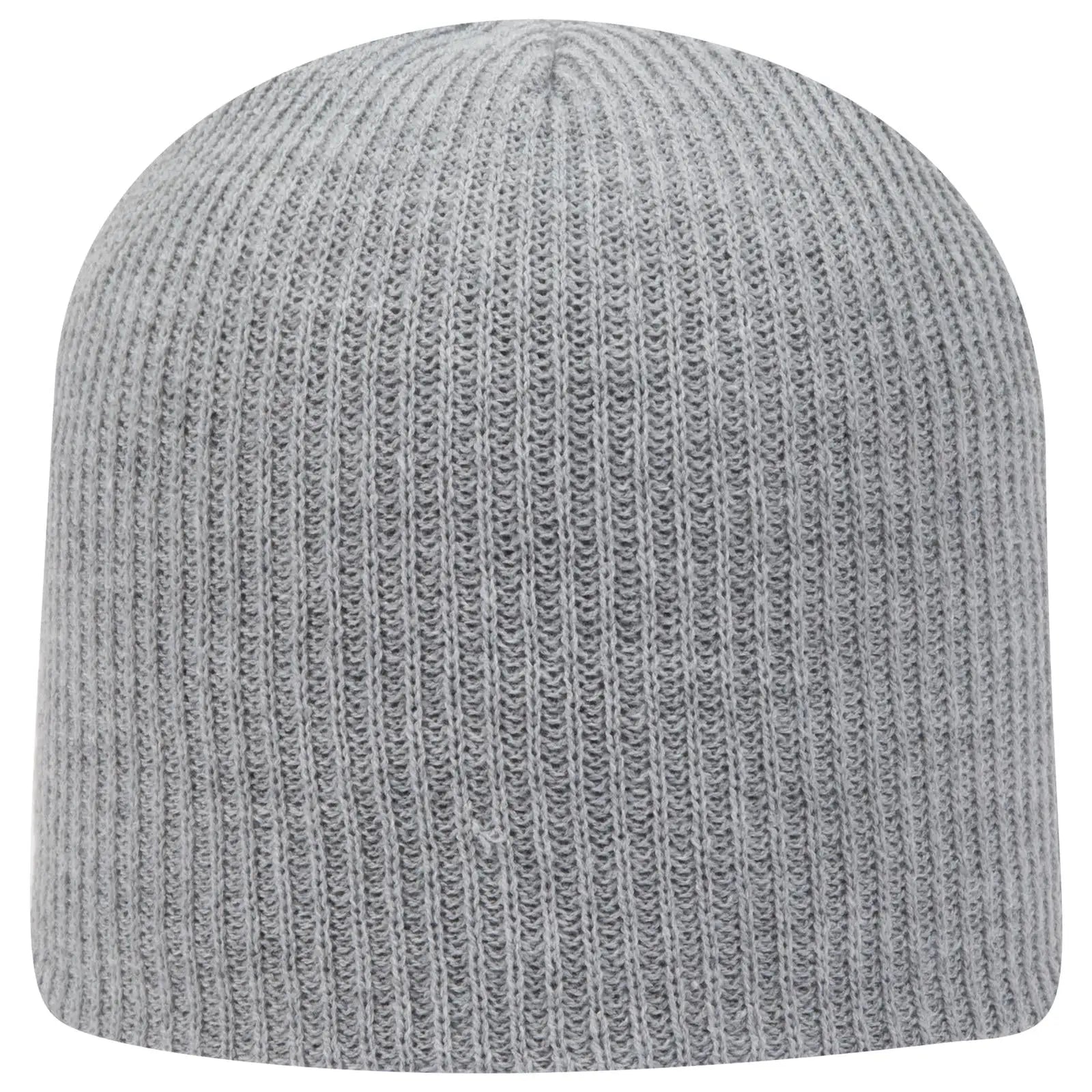 OTTO 82-1173 9 1/2’’ Premium Rib Knit Beanie - Heath. Gray - Heath. Gray / 6 1/2’’ - 7 5/8’’
