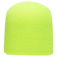 OTTO 82-1173 9 1/2’’ Premium Rib Knit Beanie - N. Yellow - N. Yellow / 6 1/2’’ - 7 5/8’’
