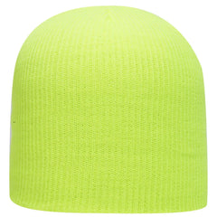 OTTO 82-1173 9 1/2’’ Premium Rib Knit Beanie - N. Yellow - N. Yellow / 6 1/2’’ - 7 5/8’’