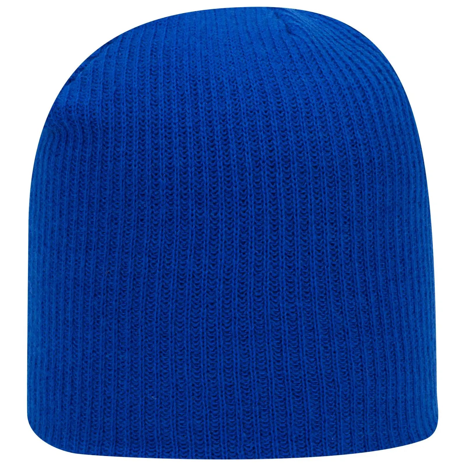 OTTO 82-1173 9 1/2’’ Premium Rib Knit Beanie - Royal - Royal / 6 1/2’’ - 7 5/8’’