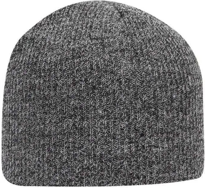 OTTO 82-1173 Super Soft Acrylic Knit Beanie - Black White - Black White / One Size Fits Most