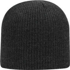 OTTO 82-1173 Super Soft Acrylic Knit Beanie - Heather Black - Gray Black / One Size Fits Most