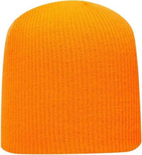 OTTO 82-1173 Super Soft Acrylic Knit Beanie - Neon Orange - Orange / One Size Fits Most