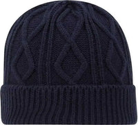 OTTO 82 1215 100% Acrylic Cable Knit Beanie Navy Navy / One Size Fits Most