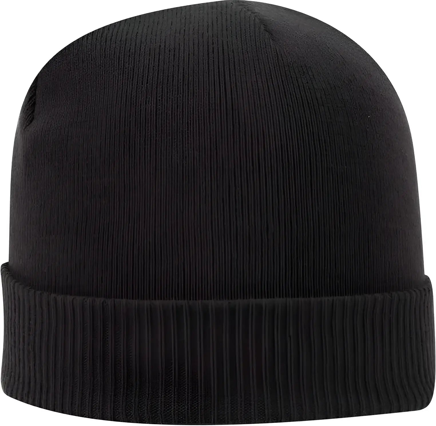 OTTO 82 1238 100% Acrylic Ribbed Cuff Knit Beanie Black Black / One Size Fits Most