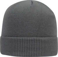 OTTO 82 1238 100% Acrylic Ribbed Cuff Knit Beanie Charcoal Gray Dark Gray / One Size Fits Most
