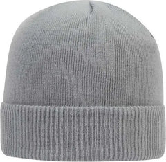 OTTO 82-1238 100% Acrylic Ribbed Cuff Knit Beanie - Gray - Gray / One Size Fits Most