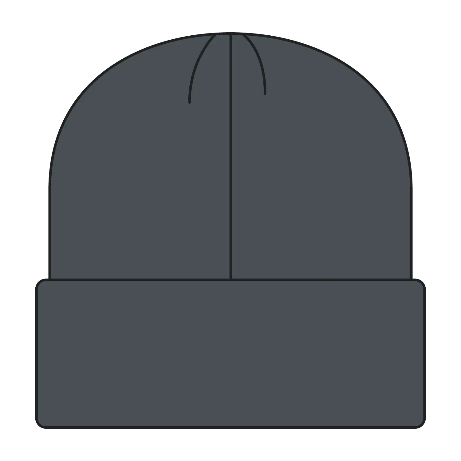 OTTO 82-1238 12’’ Classic Knit Beanie W/ Rib Knit Cuff - Char. Gray - Char. Gray / 6 1/2’’ - 7 5/8’’