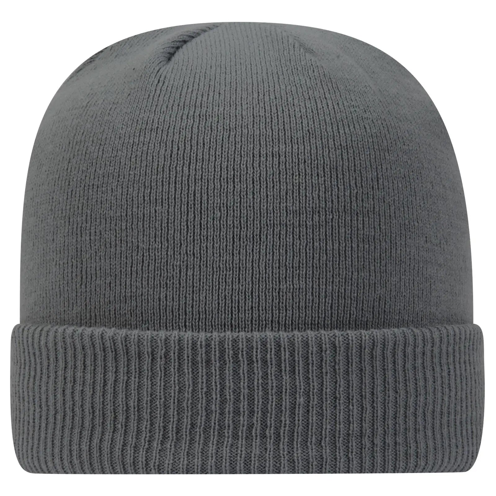 OTTO 82-1238 12’’ Classic Knit Beanie W/ Rib Knit Cuff - Char. Gray - Char. Gray / 6 1/2’’ - 7 5/8’’
