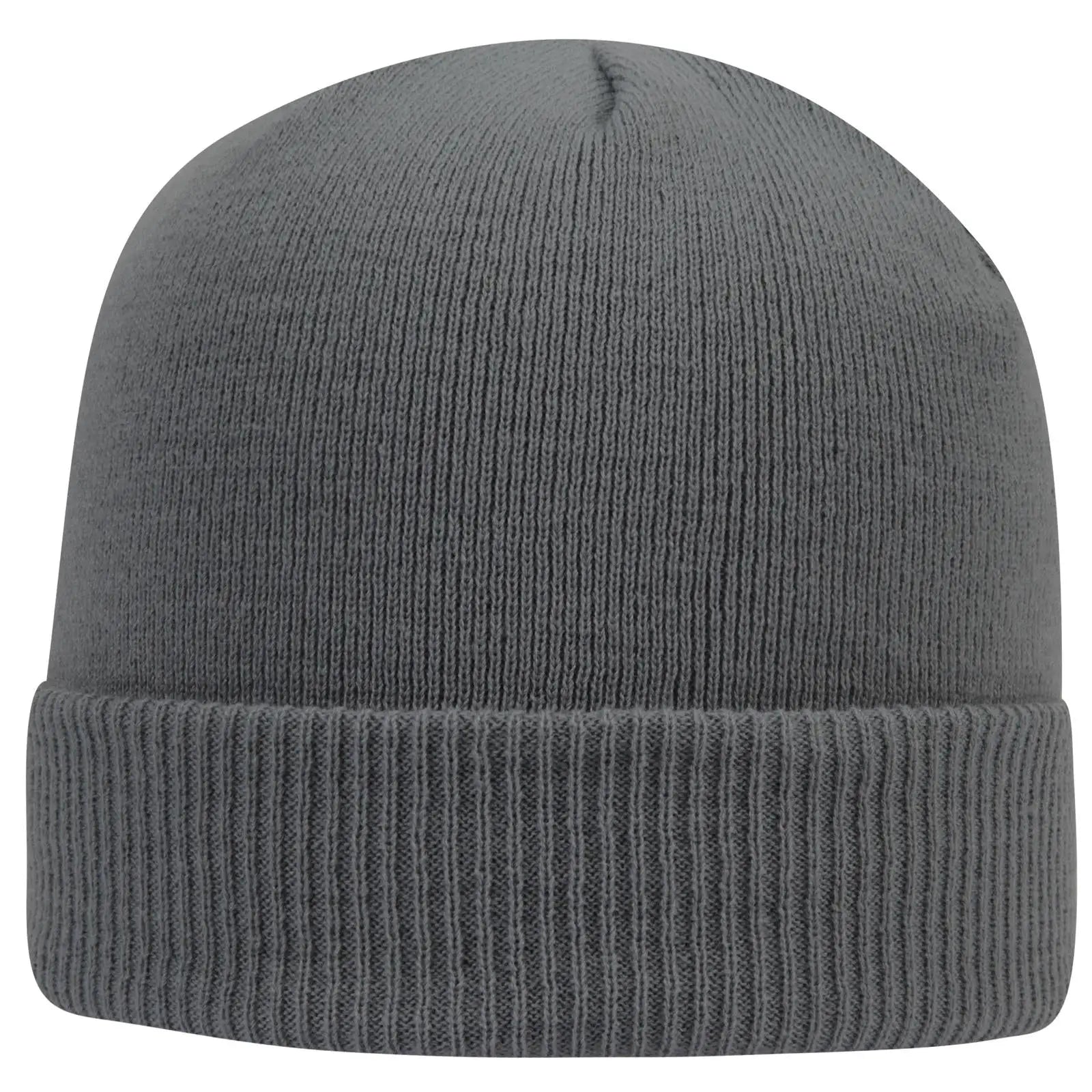 OTTO 82-1238 12’’ Classic Knit Beanie W/ Rib Knit Cuff - Char. Gray - Char. Gray / 6 1/2’’ - 7 5/8’’
