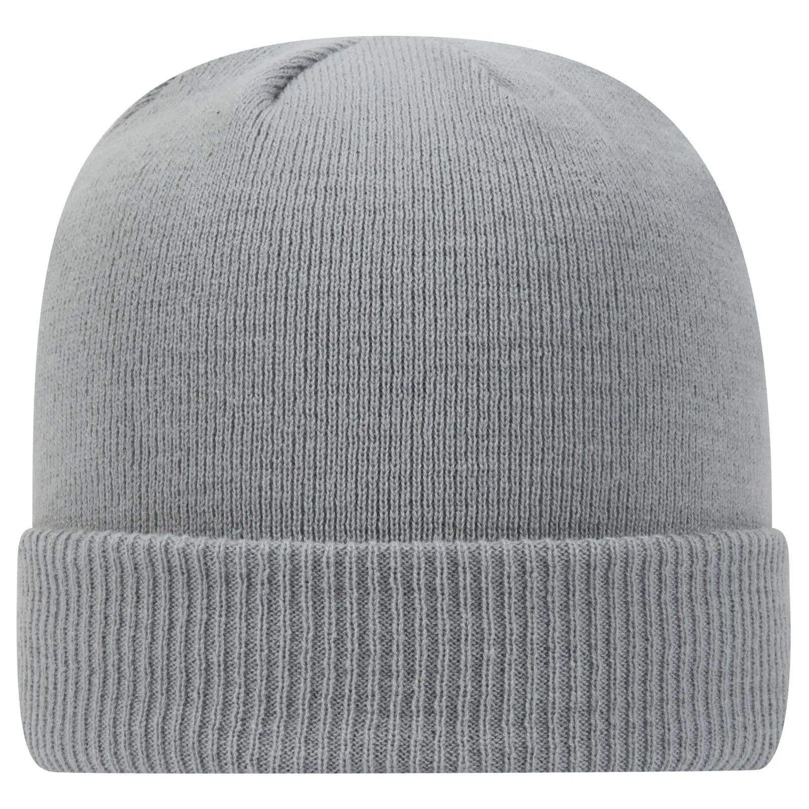 OTTO 82-1238 12’’ Classic Knit Beanie W/ Rib Knit Cuff - Gray - Gray / 6 1/2’’ - 7 5/8’’