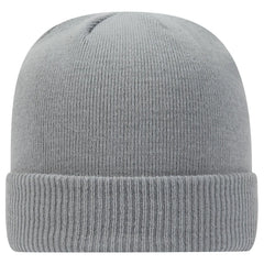 OTTO 82-1238 12’’ Classic Knit Beanie W/ Rib Knit Cuff - Gray - Gray / 6 1/2’’ - 7 5/8’’