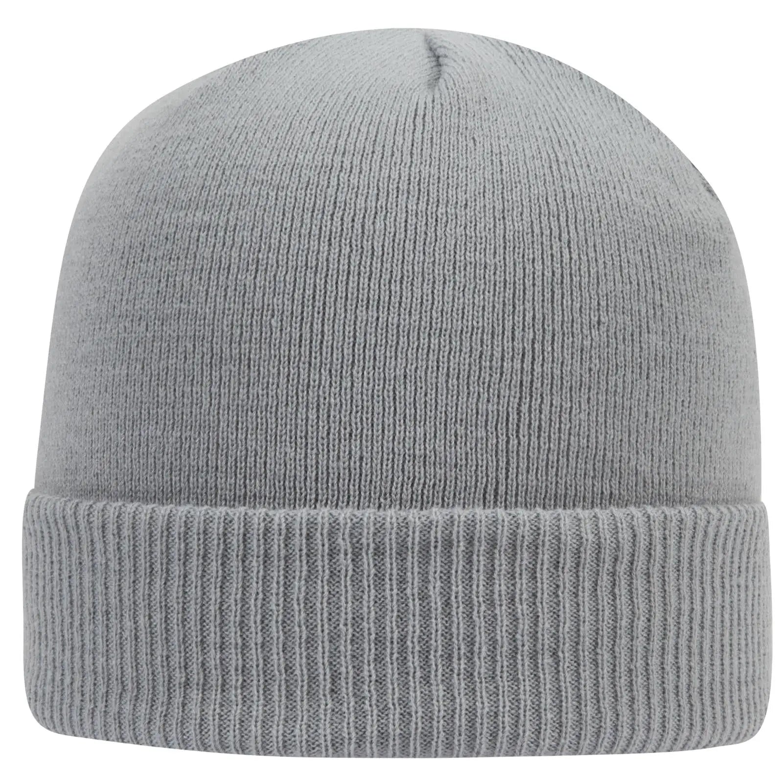 OTTO 82-1238 12’’ Classic Knit Beanie W/ Rib Knit Cuff - Gray - Gray / 6 1/2’’ - 7 5/8’’