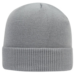 OTTO 82-1238 12’’ Classic Knit Beanie W/ Rib Knit Cuff - Gray - Gray / 6 1/2’’ - 7 5/8’’
