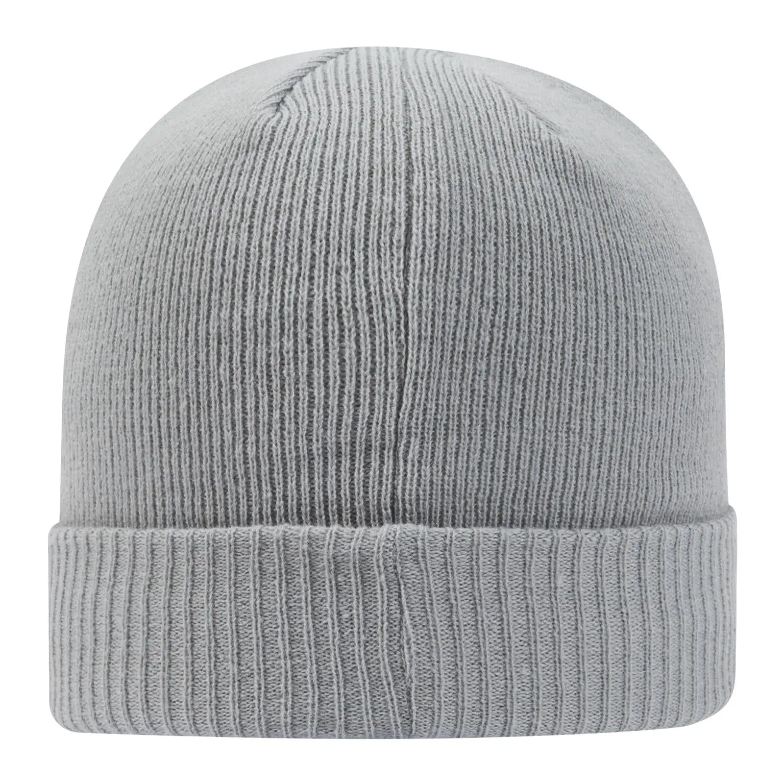 OTTO 82-1238 12’’ Classic Knit Beanie W/ Rib Knit Cuff - Gray - Gray / 6 1/2’’ - 7 5/8’’