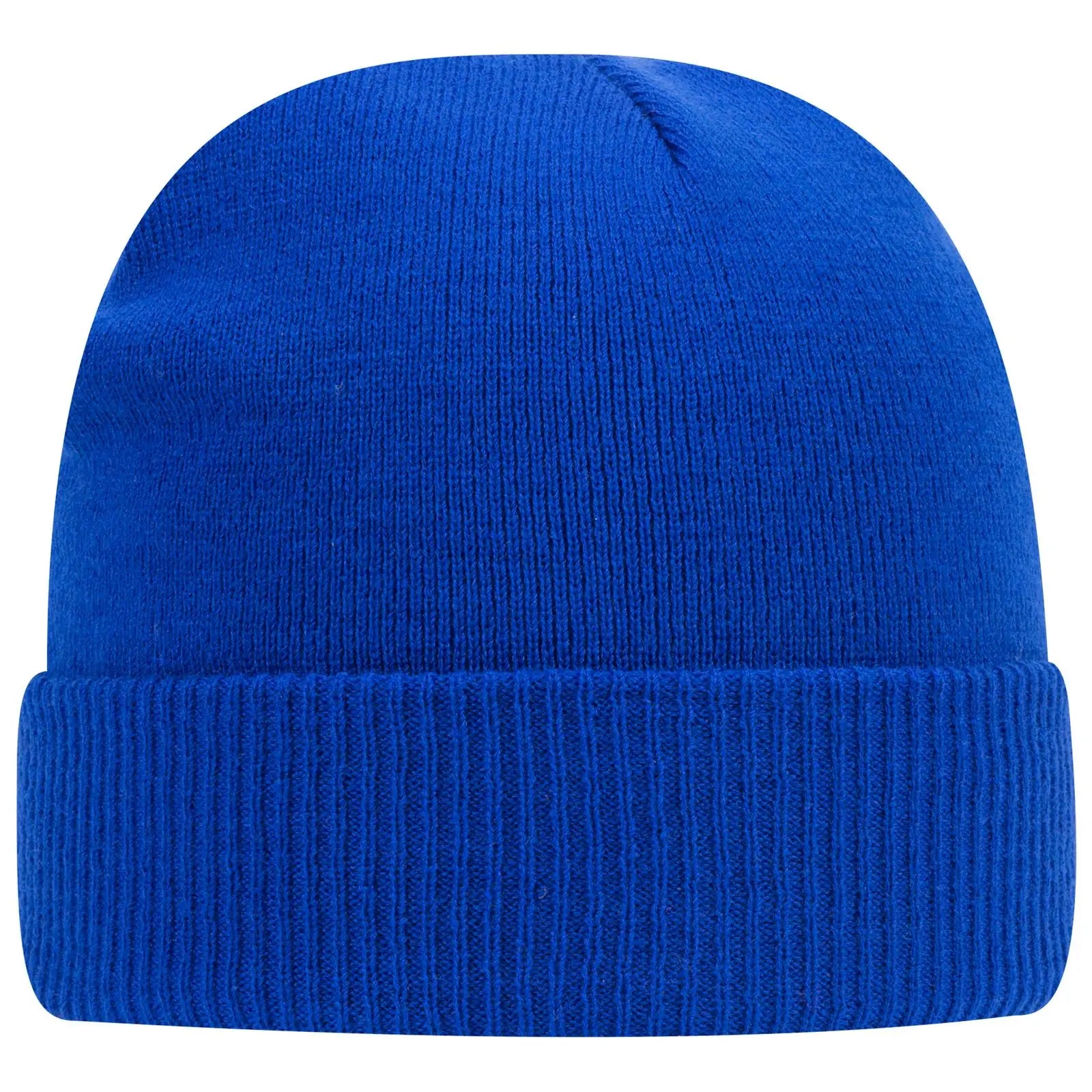 OTTO 82-1238 12’’ Classic Knit Beanie W/ Rib Knit Cuff - Royal - Royal / 6 1/2’’ - 7 5/8’’