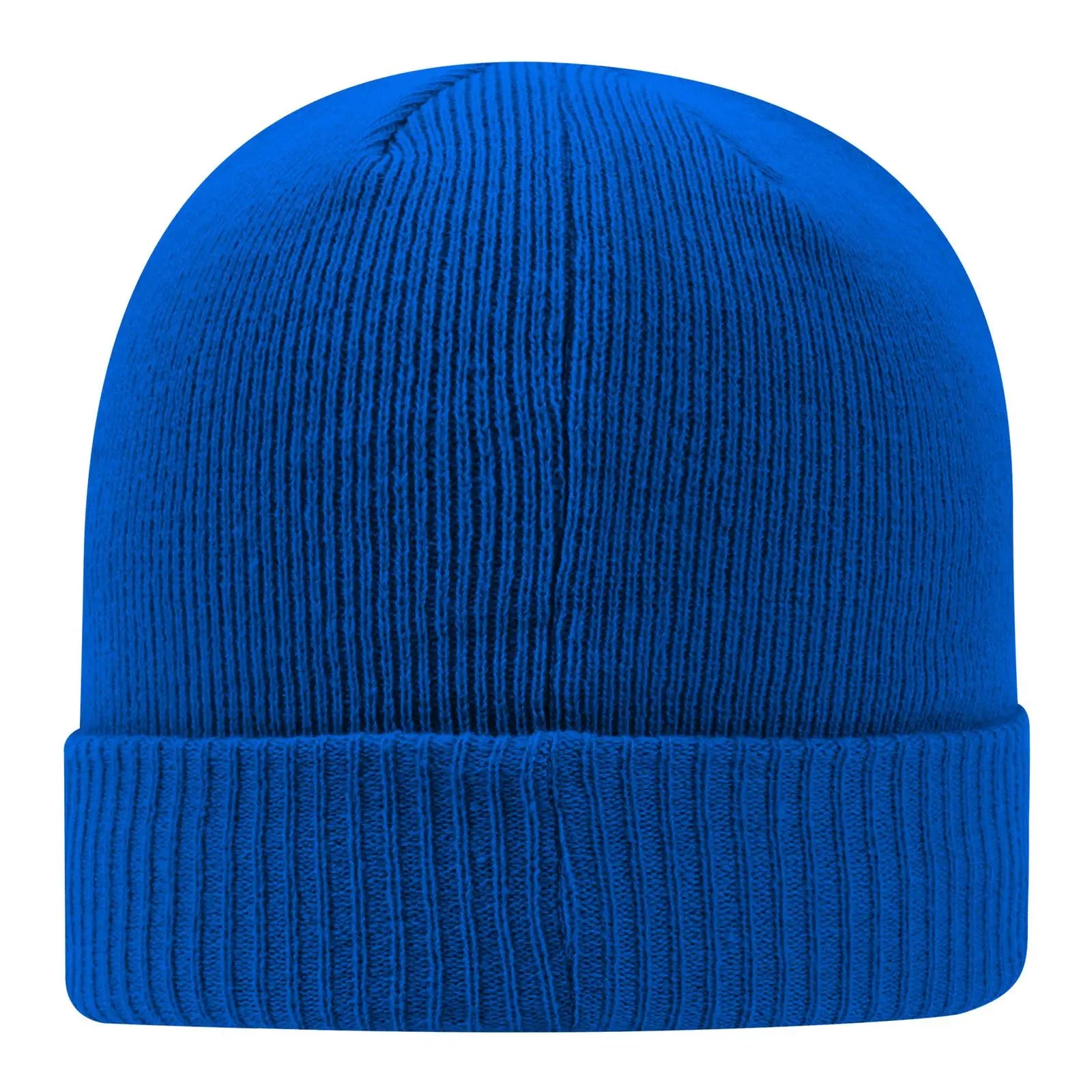OTTO 82-1238 12’’ Classic Knit Beanie W/ Rib Knit Cuff - Royal - Royal / 6 1/2’’ - 7 5/8’’