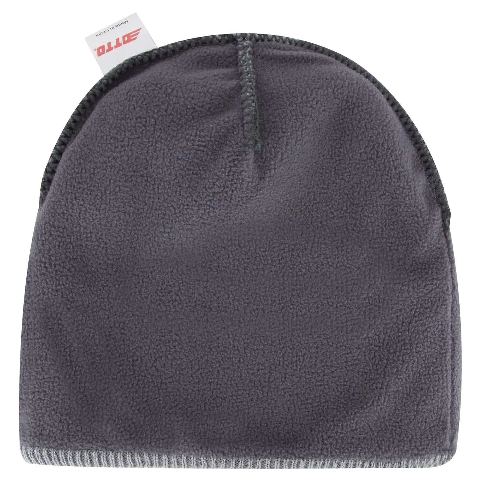 OTTO 82-1316 12’’ Classic Knit Beanie W/ Inside Fleece Lining & Rib Knit Cuff - Gray - Gray / 6 1/2’’ - 7 5/8’’