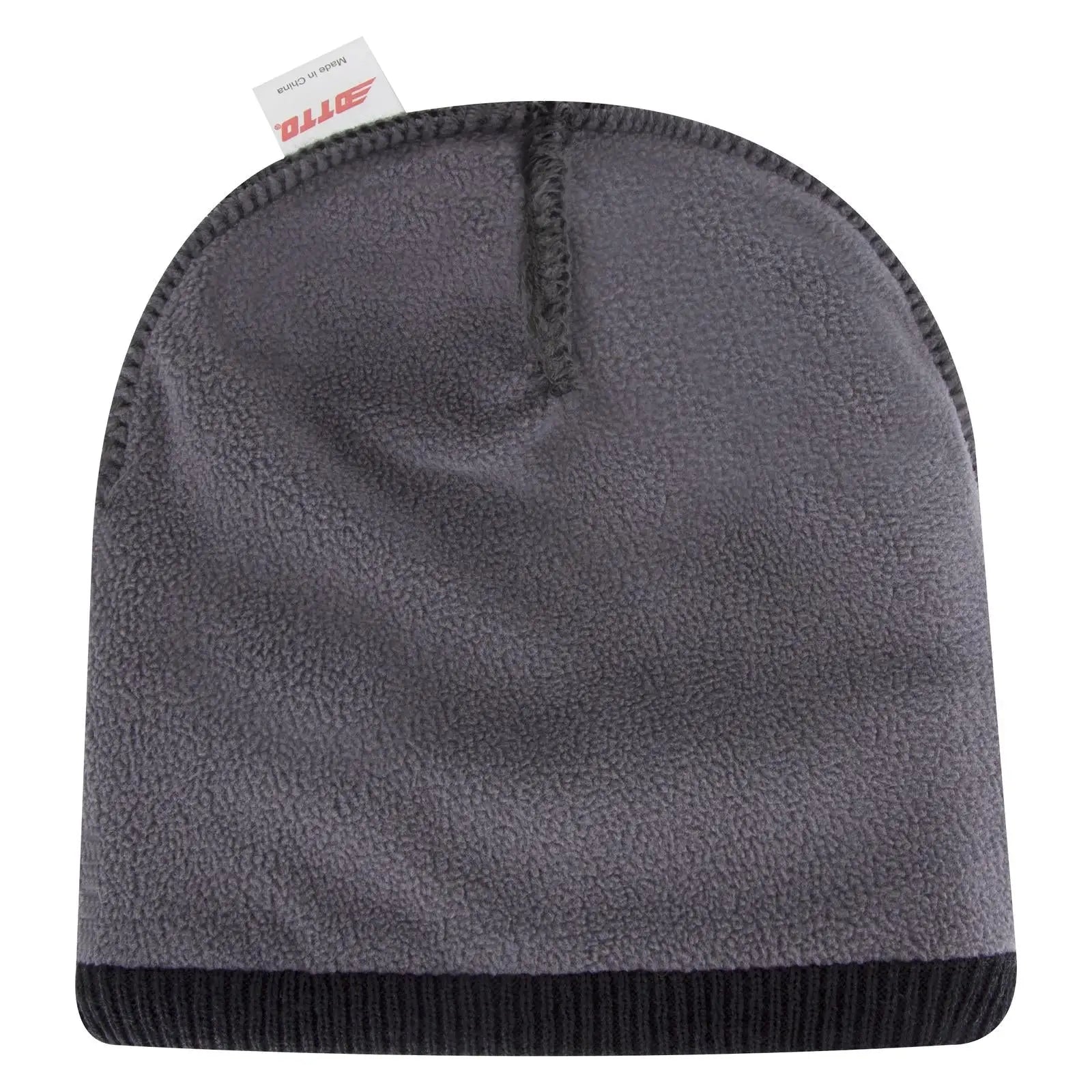 OTTO 82-1316 12’’ Classic Knit Beanie W/ Inside Fleece Lining & Rib Knit Cuff - Black - Black / 6 1/2’’ - 7 5/8’’